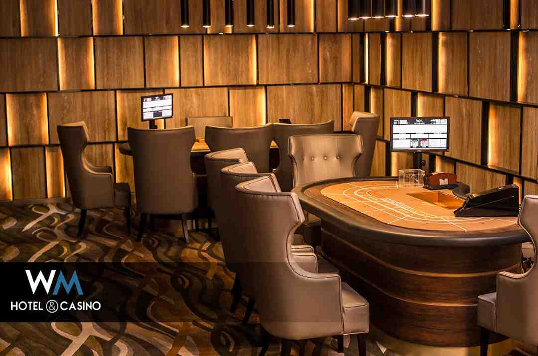 Phòng cược casino đầy sang trọng tại WM Hotel & Casino 